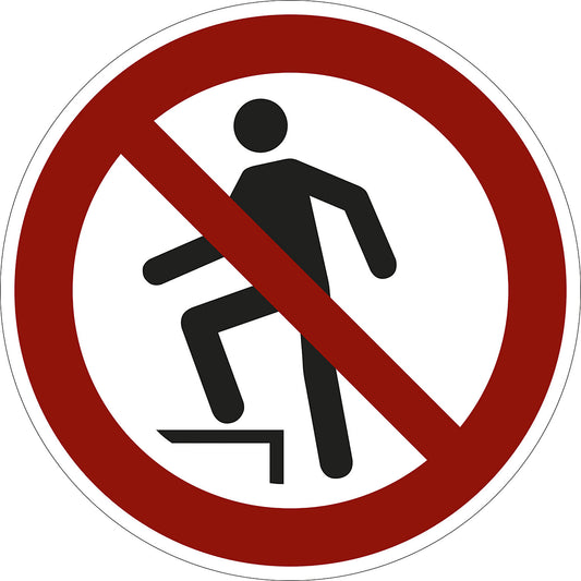 Prohibition sign, no entry, pack of 10, film, Ø 100 mm.