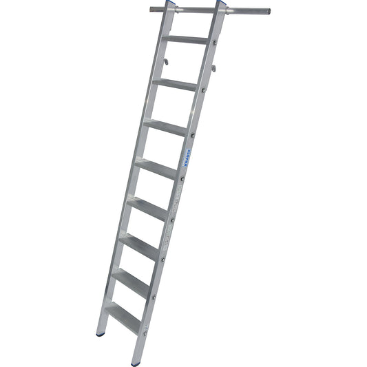 Step shelf ladder, suspendable, with 2 pairs of hooks, 8 steps.