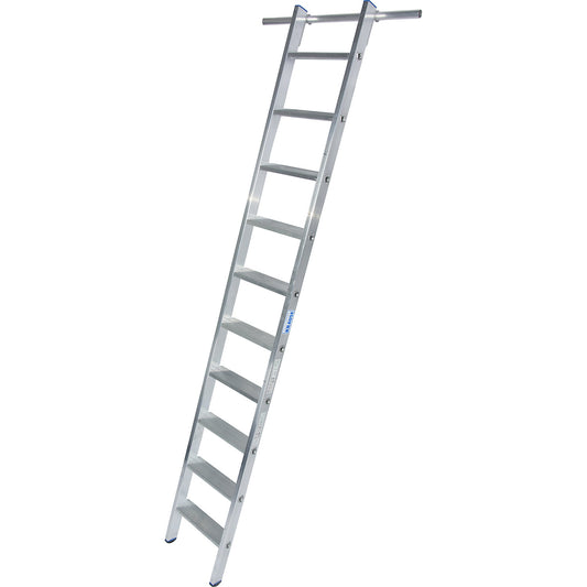 Step shelf ladder, suspendable, with 1 pair of hooks, 10 steps.