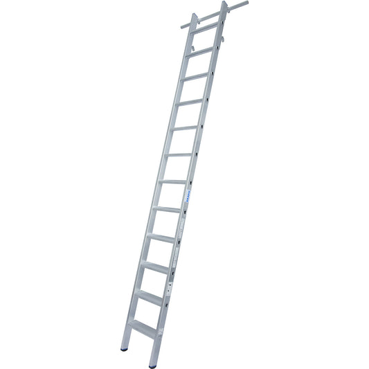 Step shelf ladder, suspendable, with 2 pairs of hooks, 12 steps.