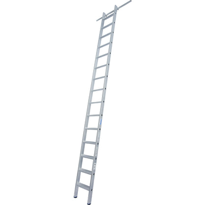 Step shelf ladder, suspendable, with 1 pair of hooks, 15 steps.