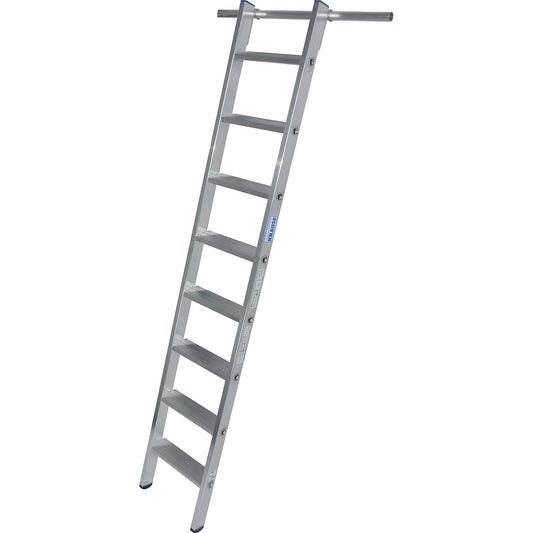Step shelf ladder, suspendable, with 1 pair of hooks, 8 steps.