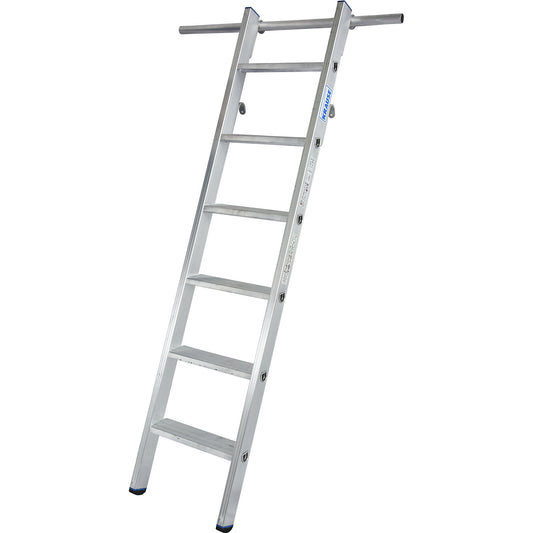 Step shelf ladder, suspendable, with 2 pairs of hooks, 6 steps.