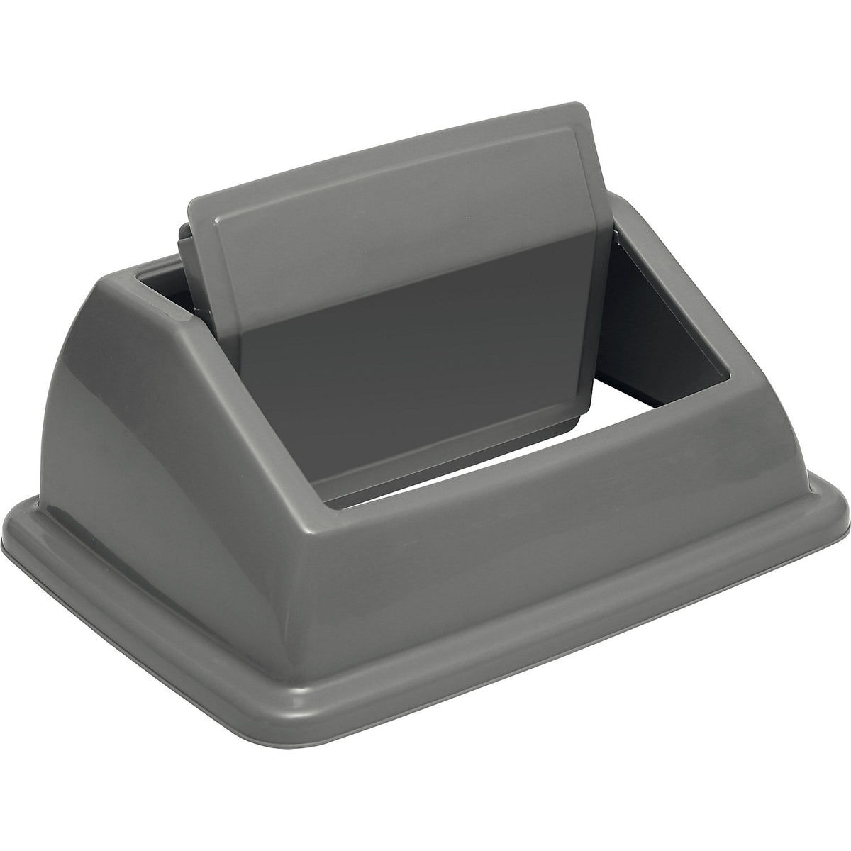 Swing bin, capacity 80 l, grey, with wall mount.