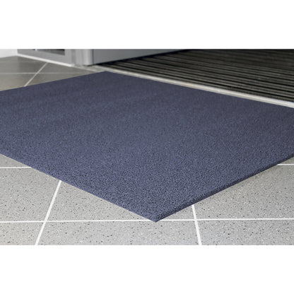 Entrance matting, flame resistant, LxW 1200 x 900 mm, blue.