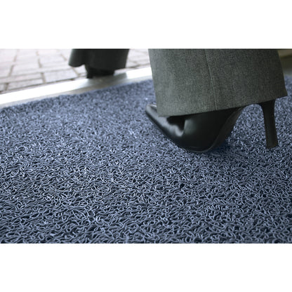 Entrance matting, flame resistant, LxW 3000 x 900 mm, blue.