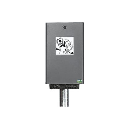 Doggy bag dispenser, HxWxD 430 x 265 x 60 mm, silver grey.