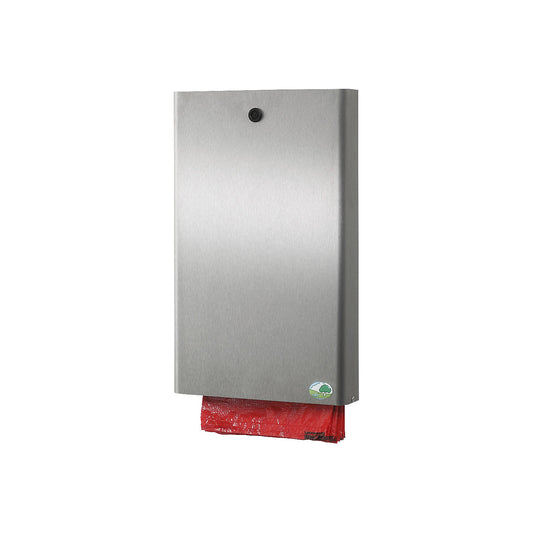 Doggy bag dispenser, HxWxD 430 x 265 x 60 mm, stainless steel.