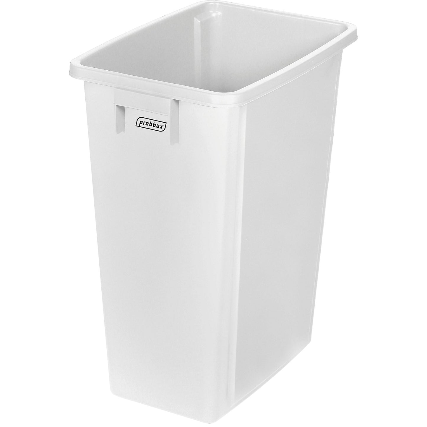 Robust recyclable waste collector, 60 l, white.