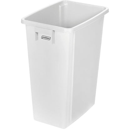 Robust recyclable waste collector, 60 l, white.