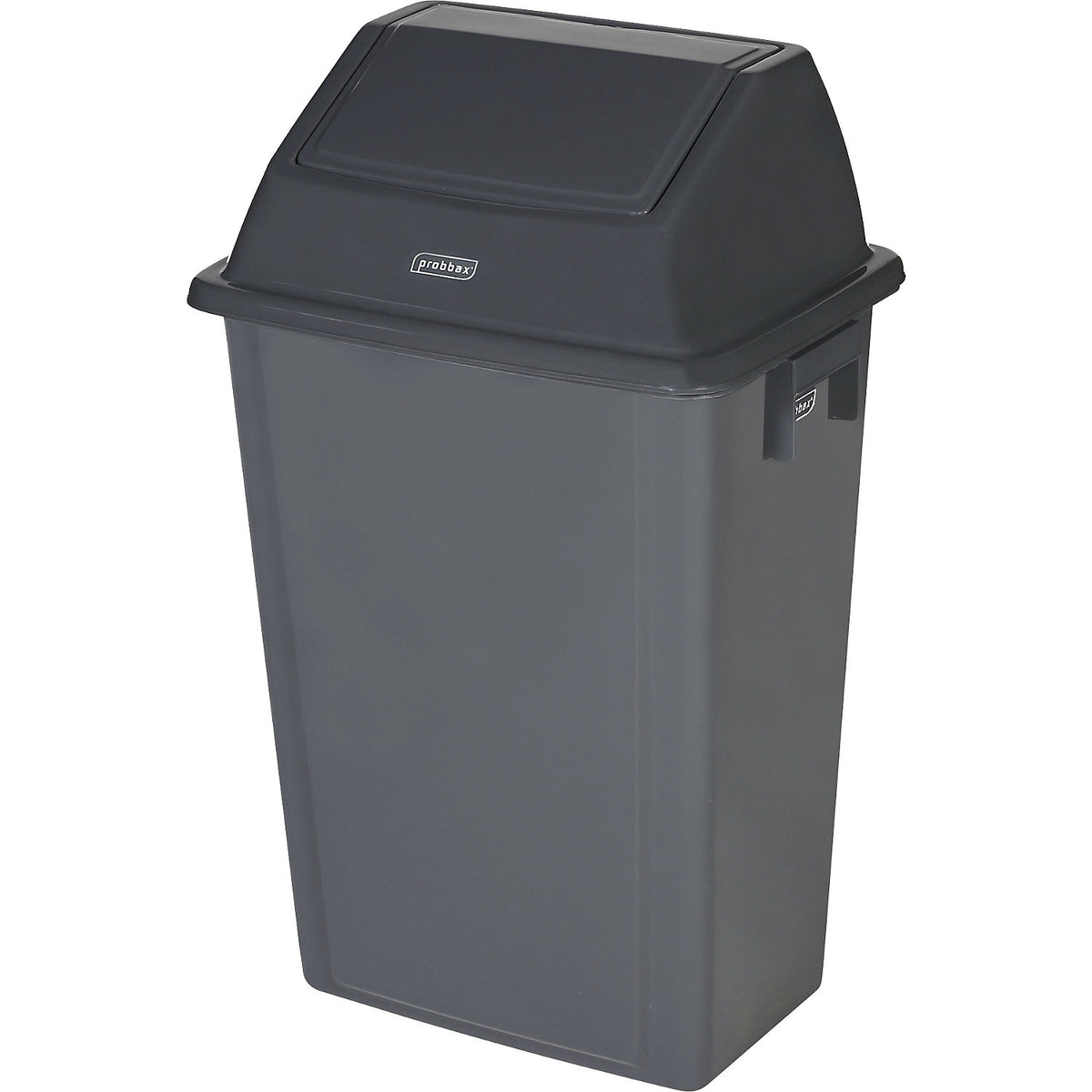 Swing bin, capacity 60 l, grey, with wall mount.