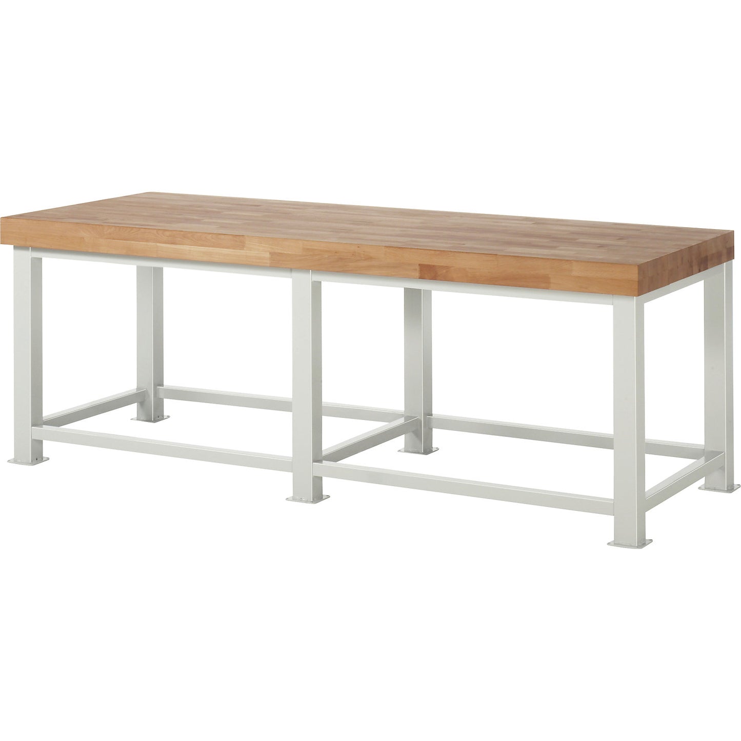 Heavy duty workbench, worktop thickness 100 mm, WxD 2500 x 900 mm.