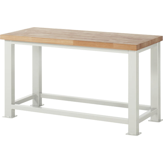 Heavy duty workbench, worktop thickness 50 mm, WxD 1500 x 700 mm.