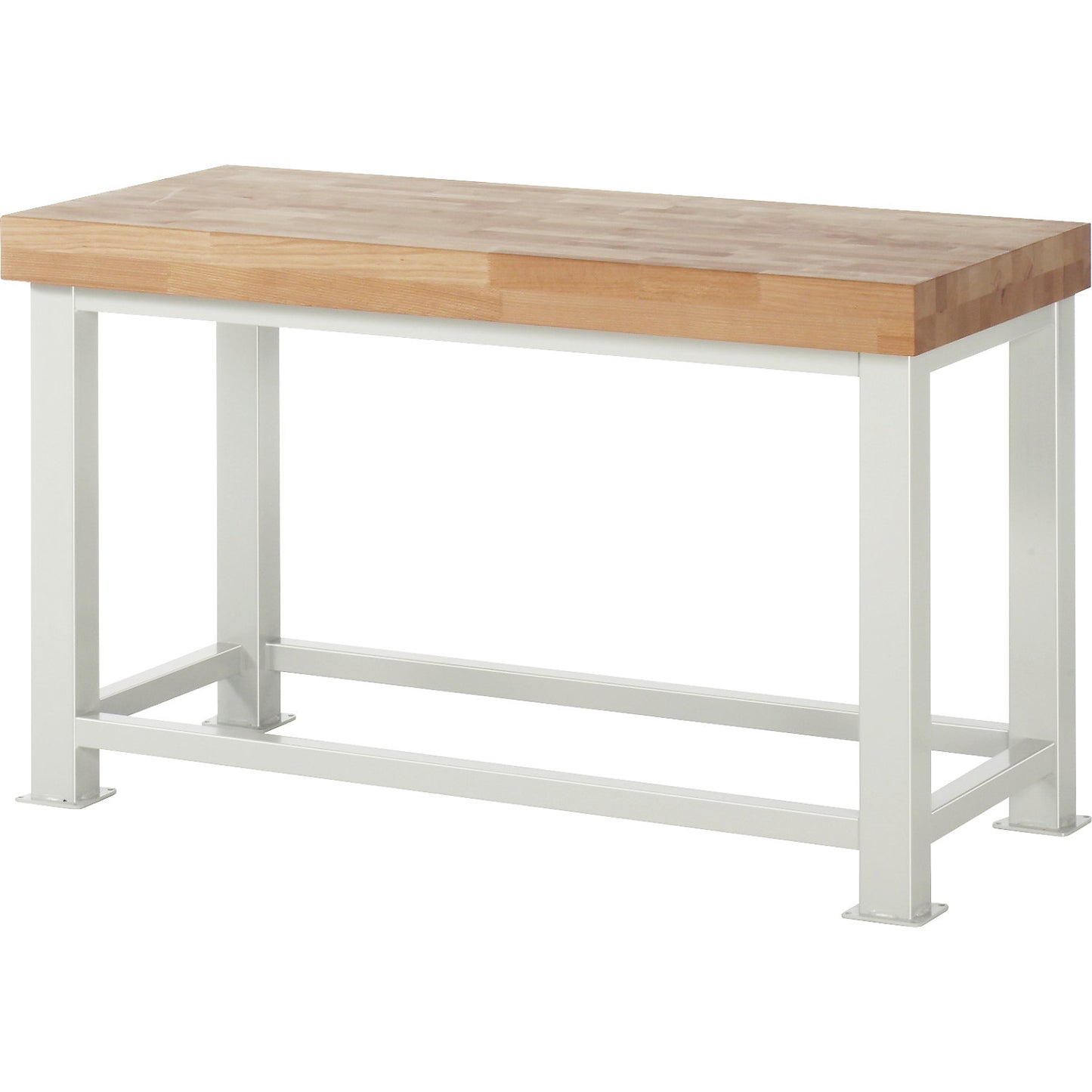 Heavy duty workbench, worktop thickness 100 mm, WxD 1500 x 700 mm.