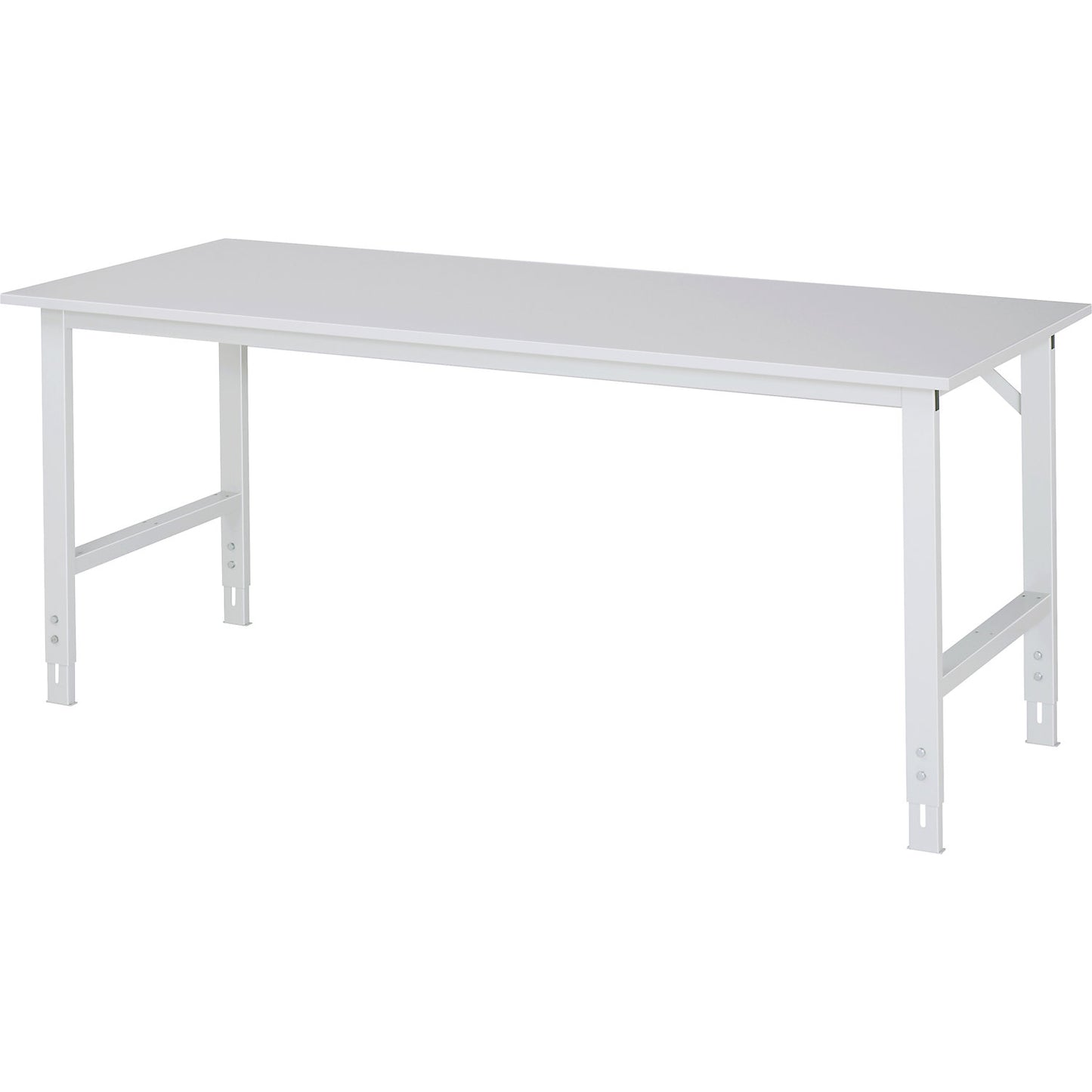 Work table ESD worktop, height 800 - 850 mm, frame feet WxD 60 x 30 mm, WxD 2000 x 800 mm.