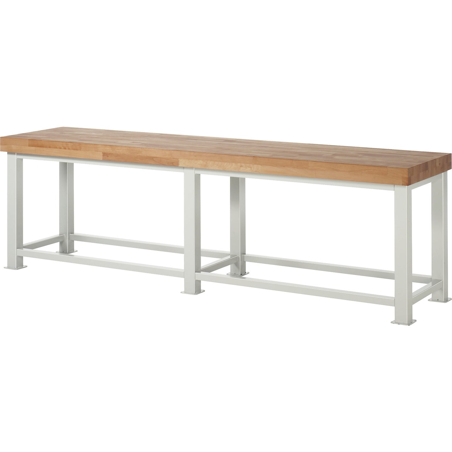 Heavy duty workbench, worktop thickness 100 mm, WxD 3000 x 700 mm.
