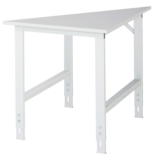 Work table ESD worktop, height 800 - 850 mm, frame feet WxD 60 x 30 mm, WxD 750 x 1000 mm.
