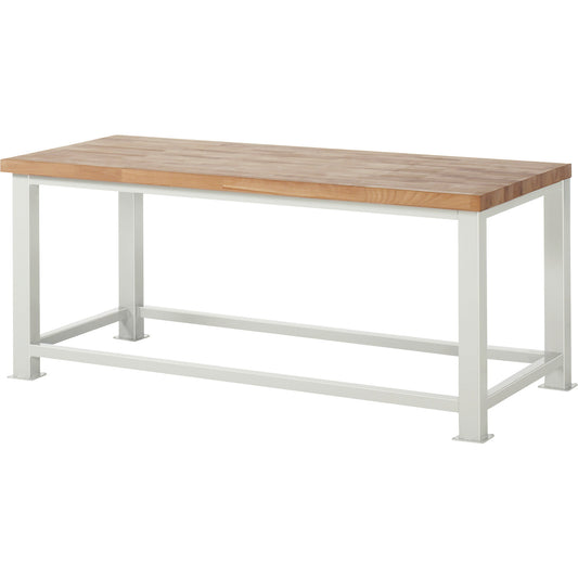 Heavy duty workbench, worktop thickness 50 mm, WxD 2000 x 900 mm.