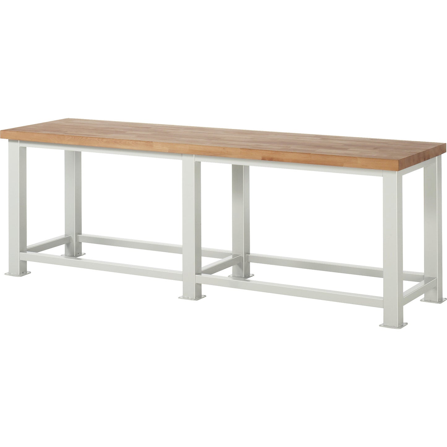 Heavy duty workbench, worktop thickness 50 mm, WxD 2500 x 700 mm.