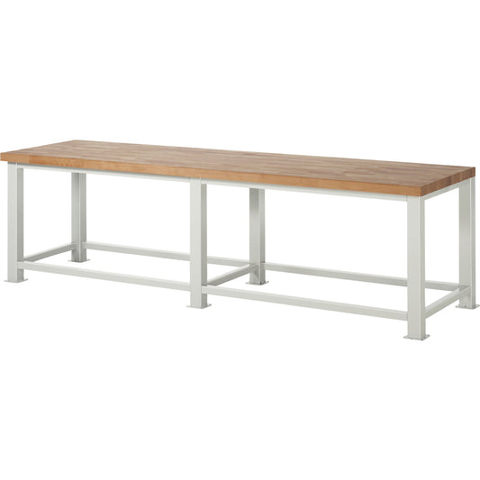 Heavy duty workbench, worktop thickness 50 mm, WxD 3000 x 900 mm.