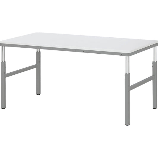 Work table ESD worktop, height 650 - 1000 mm, WxD 1500 x 900 mm.