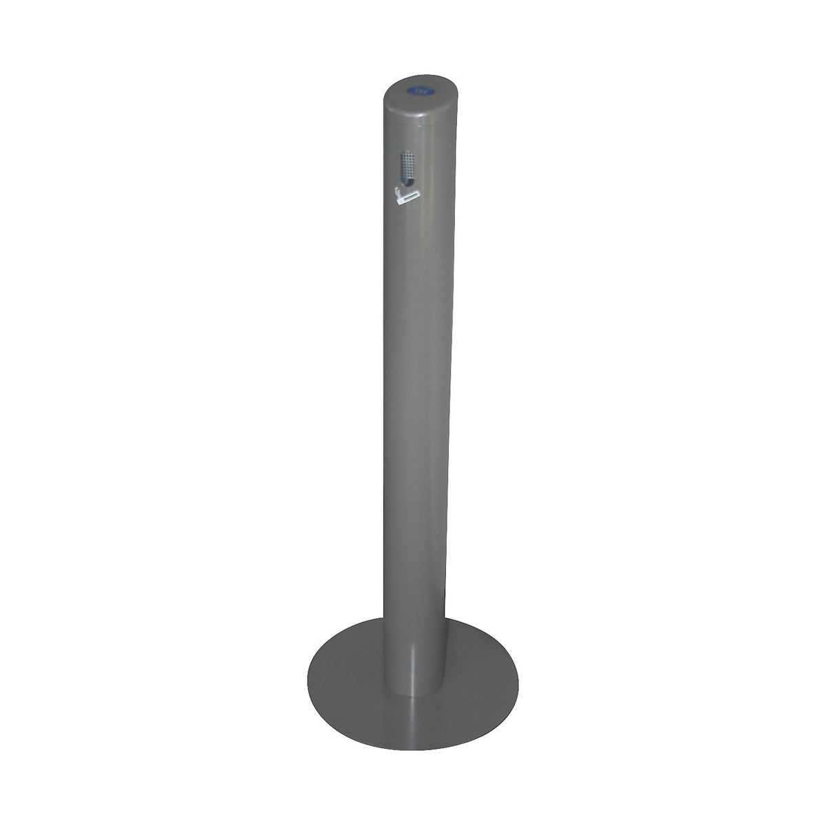 Pedestal ashtray, aluminium, capacity 3 l, grey.