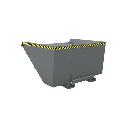 Tilting skip incl. roll-off mechanism, capacity 2.1 m³, LxWxH 1720 x 1870 x 1103 mm, grey.