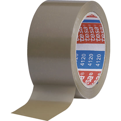 PVC packing tape, tesapack® 4120, pack of 36 rolls, brown, tape width 50 mm.