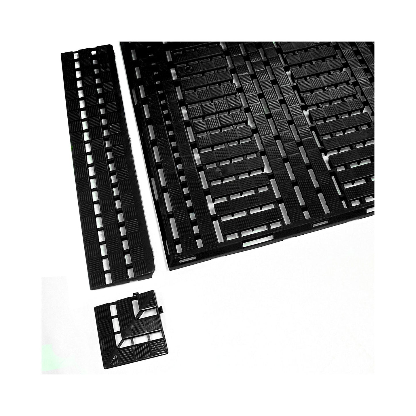 Border edge, LxW 125 x 600 mm, pack of 10, black.