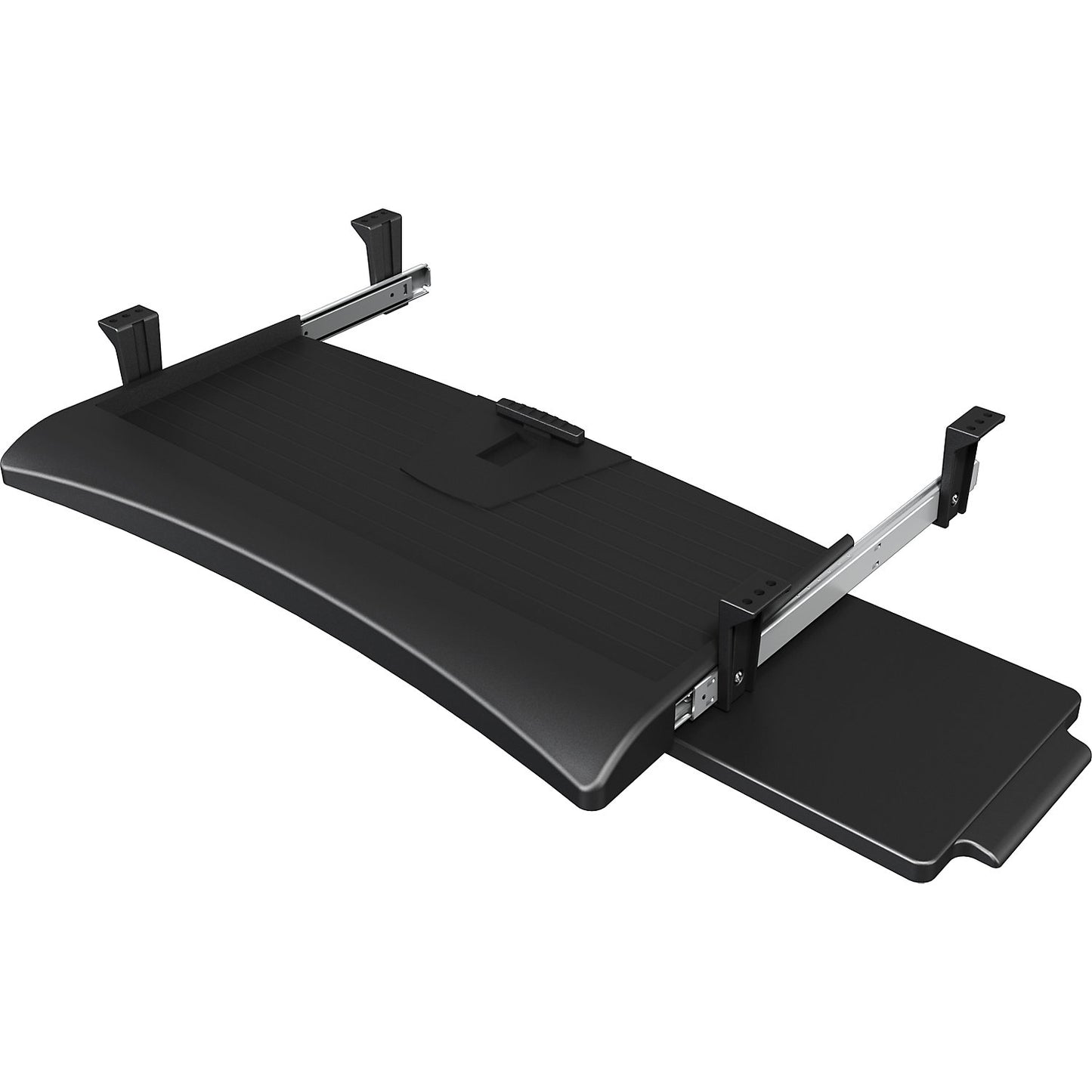 Keyboard shelf and mouse tray, WxDxH 520 x 200 x 55 mm, black.