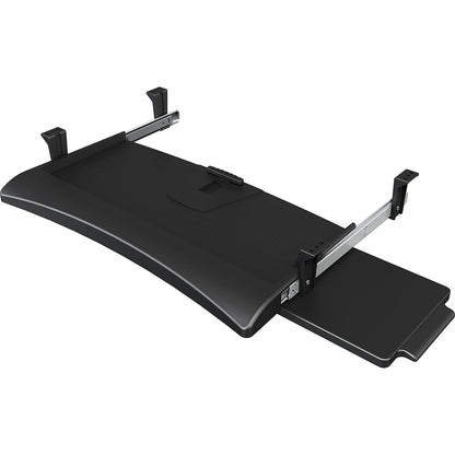 Keyboard shelf and mouse tray, WxDxH 520 x 200 x 55 mm, black.