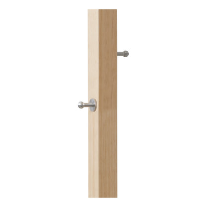 Coat stand, solid wood, white head.