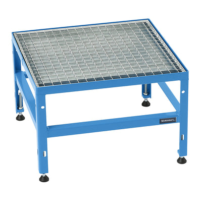 Platform for modular platform system, platform length 610 mm, for 2 steps with grate insert.