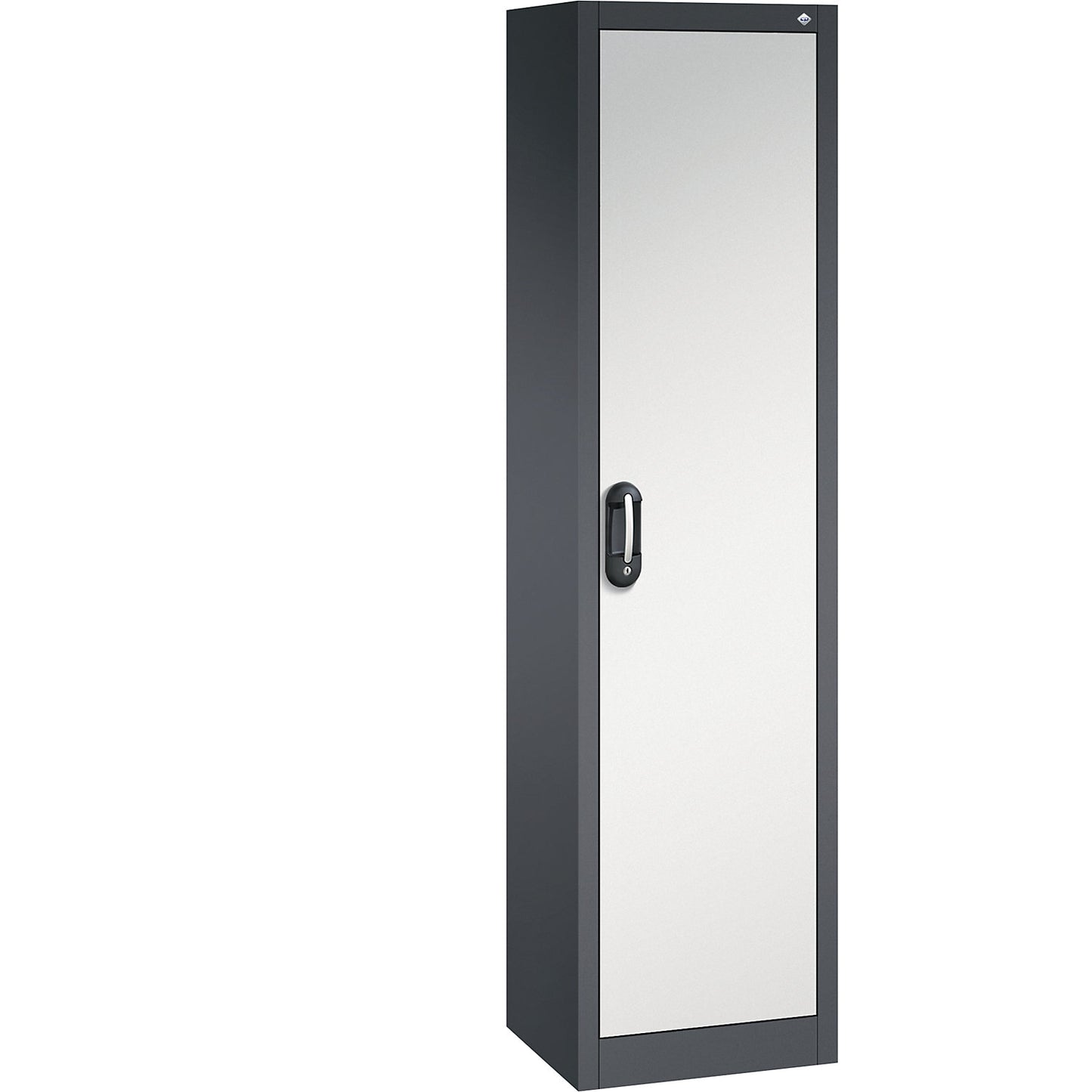 ACURADO universal cupboard, WxD 500 x 400 mm, black grey / light grey.