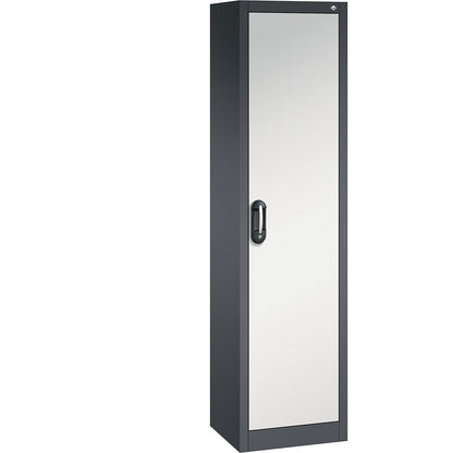 ACURADO universal cupboard, WxD 500 x 400 mm, black grey / light grey.