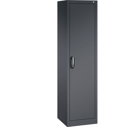 ACURADO universal cupboard, WxD 500 x 500 mm, black grey / black grey.