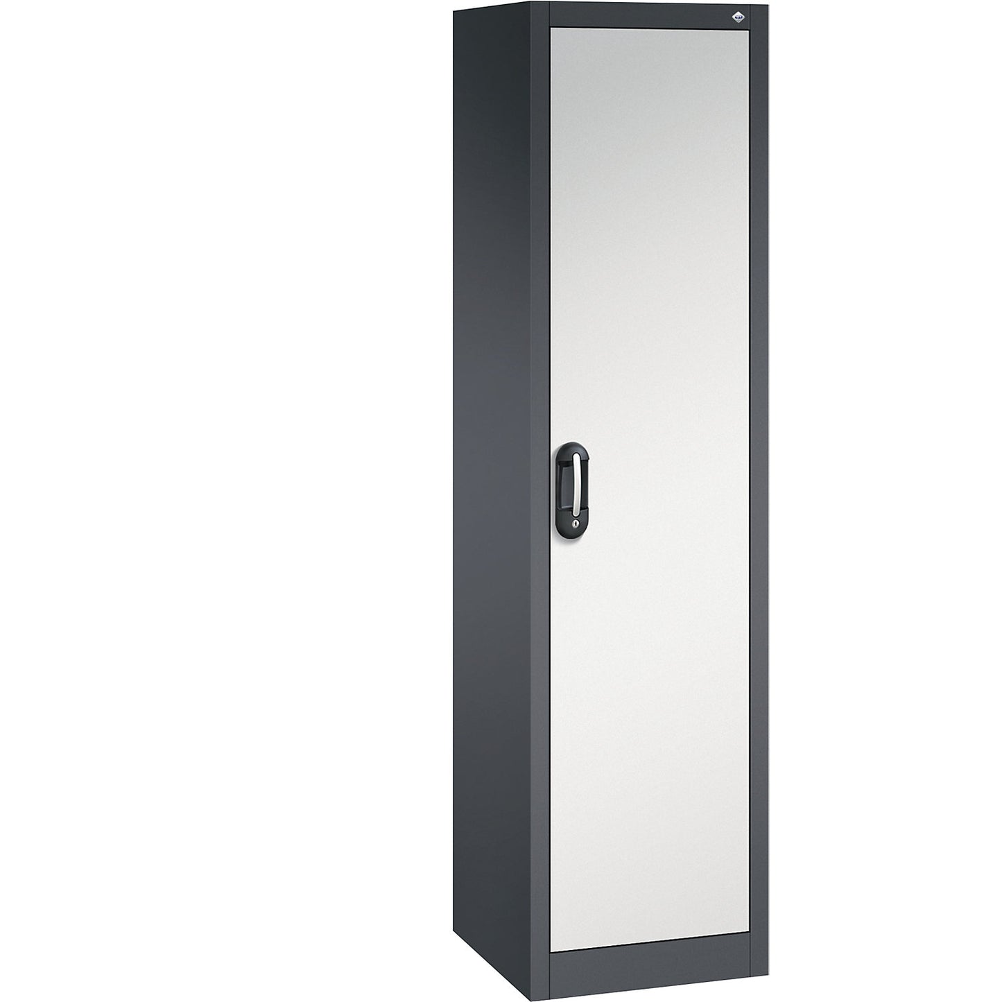 ACURADO universal cupboard, WxD 500 x 500 mm, black grey / light grey.