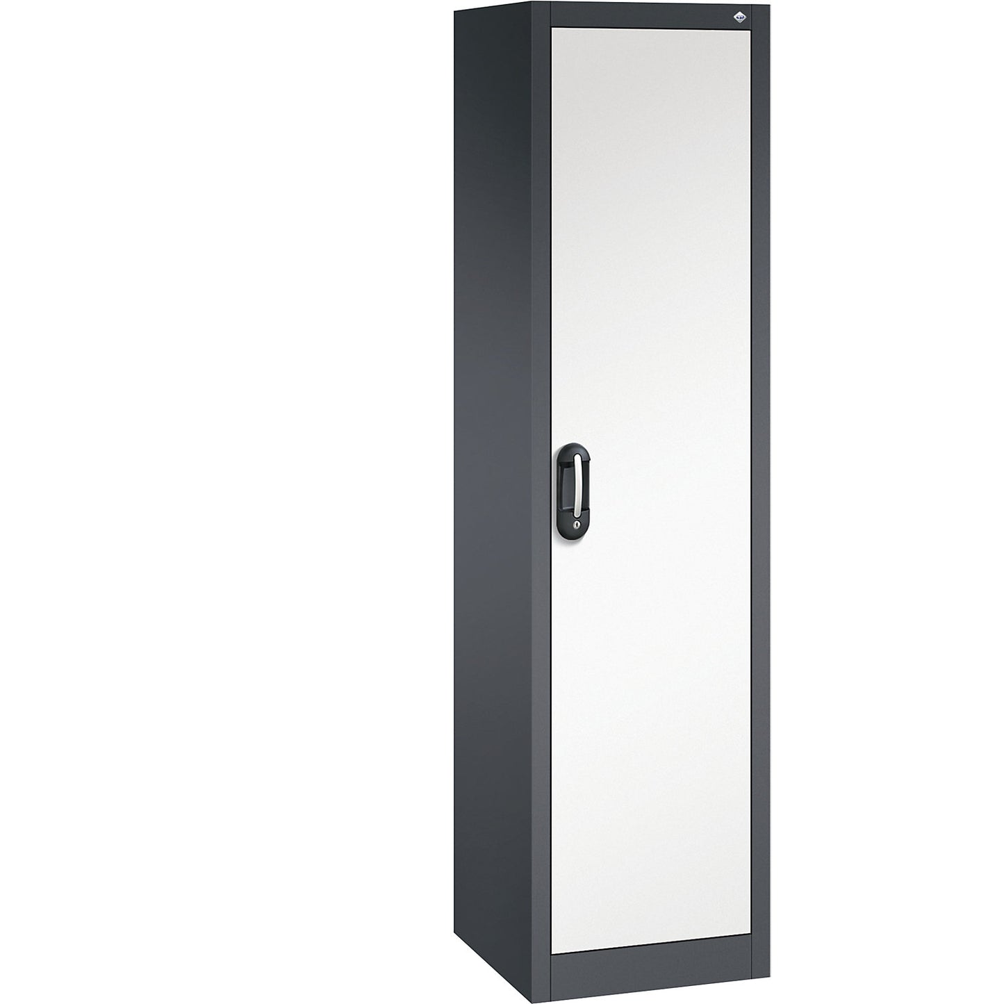 ACURADO universal cupboard, WxD 500 x 500 mm, black grey / pure white.
