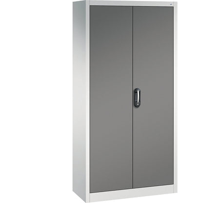 ACURADO universal cupboard, WxD 930 x 400 mm, light grey / volcanic grey.