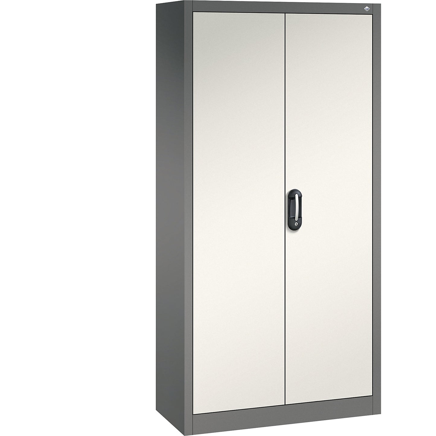 ACURADO universal cupboard, WxD 930 x 400 mm, volcanic grey / oyster white.