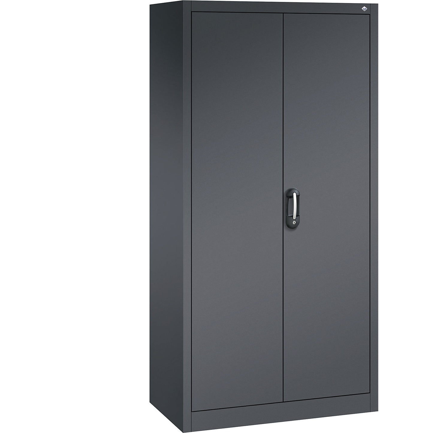ACURADO universal cupboard, WxD 930 x 500 mm, black grey / black grey.