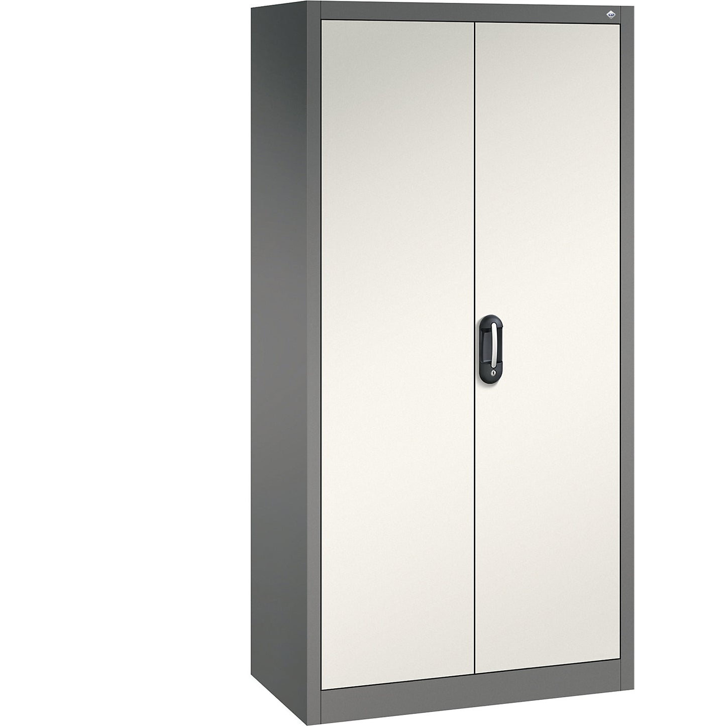 ACURADO universal cupboard, WxD 930 x 500 mm, volcanic grey / oyster white.