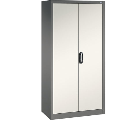 ACURADO universal cupboard, WxD 930 x 500 mm, volcanic grey / oyster white.