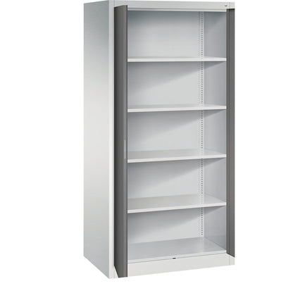 ACURADO universal cupboard, WxD 930 x 600 mm, light grey / volcanic grey.