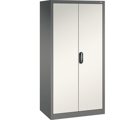 ACURADO universal cupboard, WxD 930 x 600 mm, volcanic grey / oyster white.