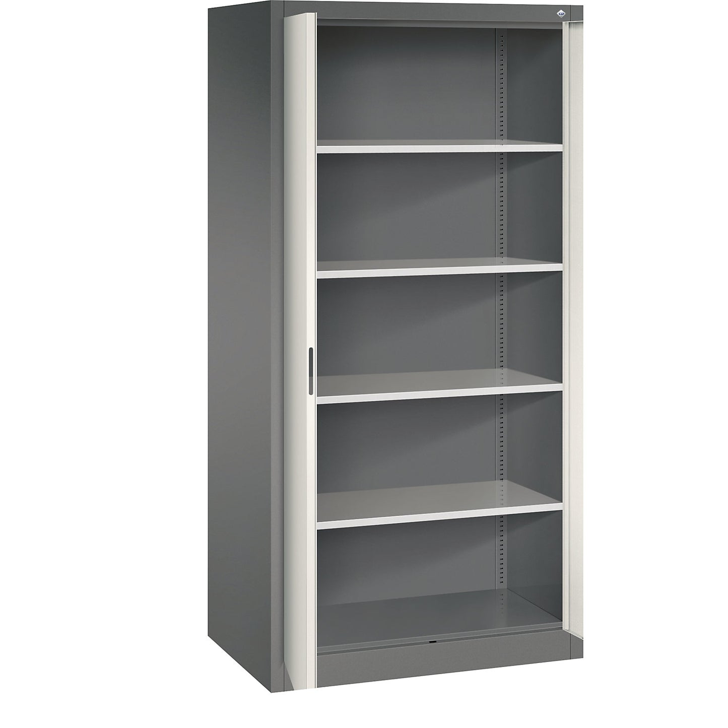 ACURADO universal cupboard, WxD 930 x 600 mm, volcanic grey / oyster white.