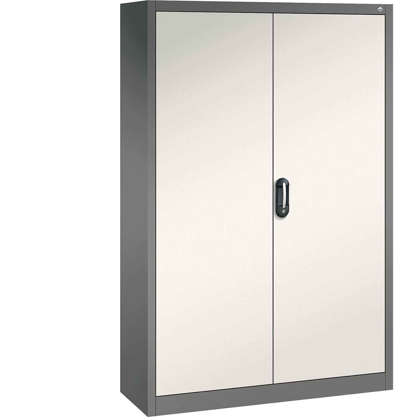 ACURADO universal cupboard, WxD 1200 x 400 mm, volcanic grey / oyster white.
