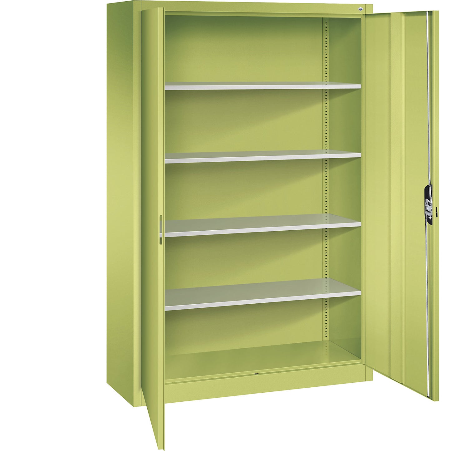 ACURADO universal cupboard, WxD 1200 x 400 mm, viridian green / viridian green.