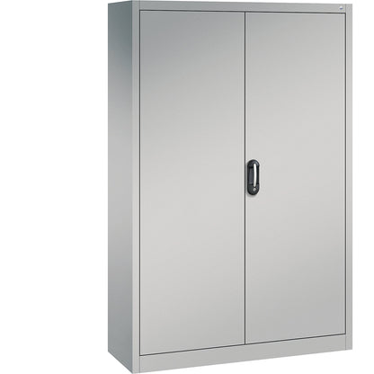ACURADO universal cupboard, WxD 1200 x 400 mm, white aluminium / white aluminium.