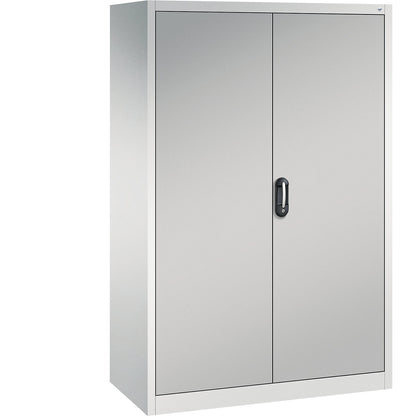 ACURADO universal cupboard, WxD 1200 x 600 mm, light grey / white aluminium.